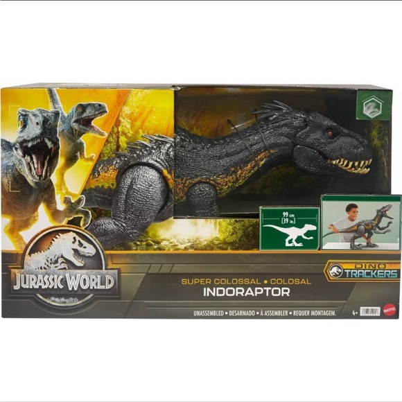 Mattel Other - NEW Jurassic World Dino Trackers Super Colossal Indoraptor Fallen Kingdom
